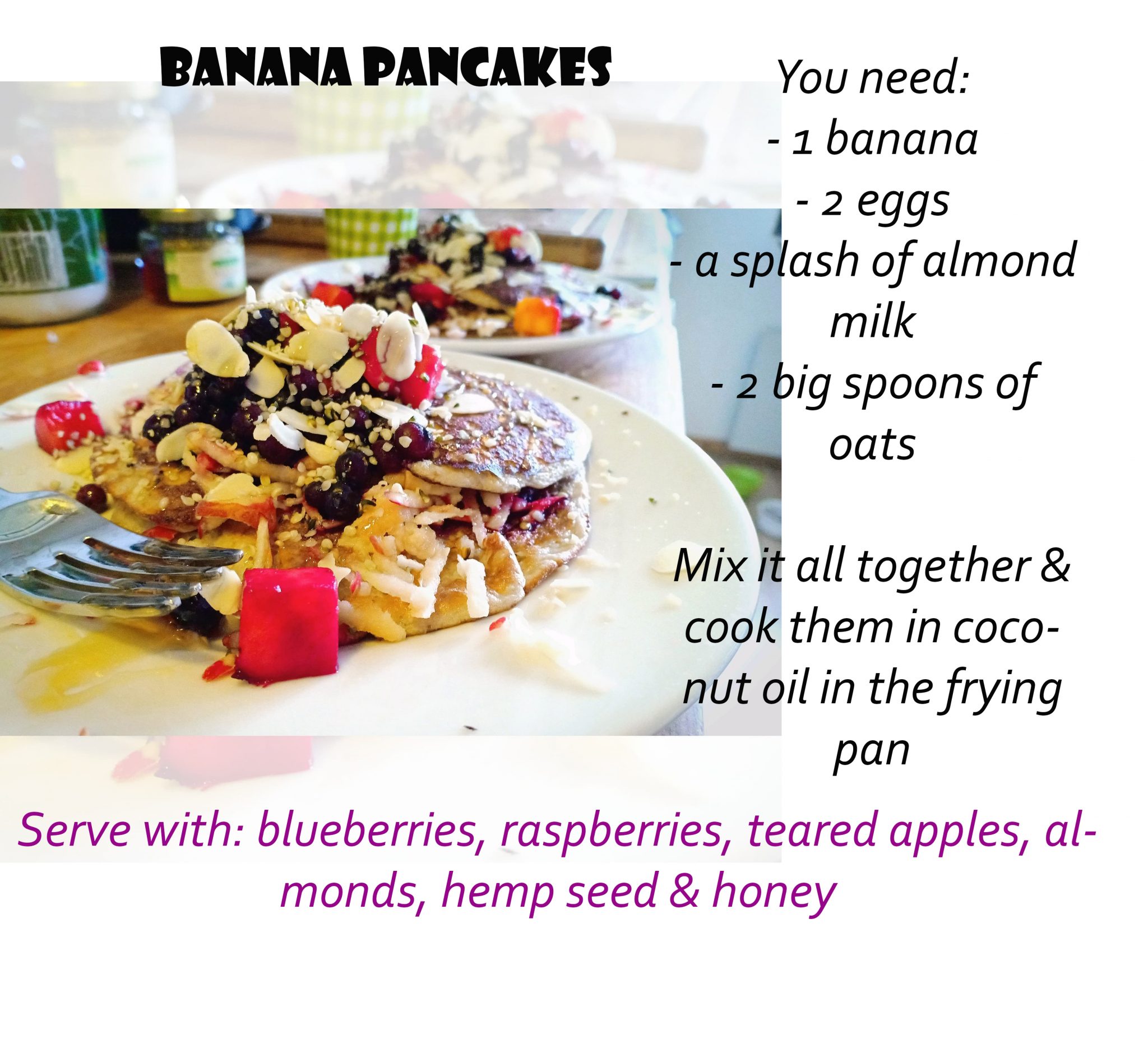 recipe banana panncakes