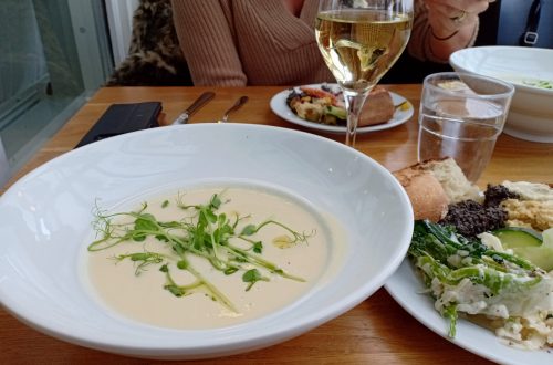soup and wine